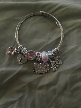 Hello Kitty Silver Charm Bracelet